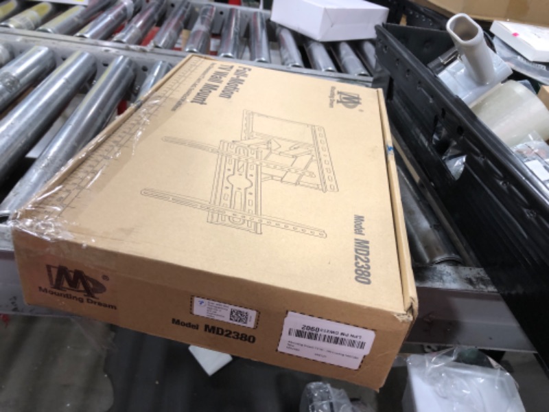 Photo 1 of Mounting Dream TV Wall Mount for 32-65 Inch Television,Mount with Swivel and Tilt, Full Motion Bracket with Articulating Dual Arms, Fits 16inch Studs, Max VESA 400X400 mm, 99lbs, MD2380