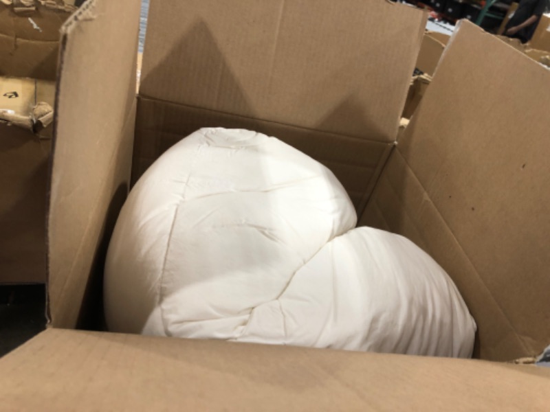 Photo 1 of Cosybay Oversized King Size Feather Down Fiber Comforter - Ultra Soft 100% Cotton Duvet Insert, All Season Hotel Luxury Bedding with Corner Tabs, 116"x98" White