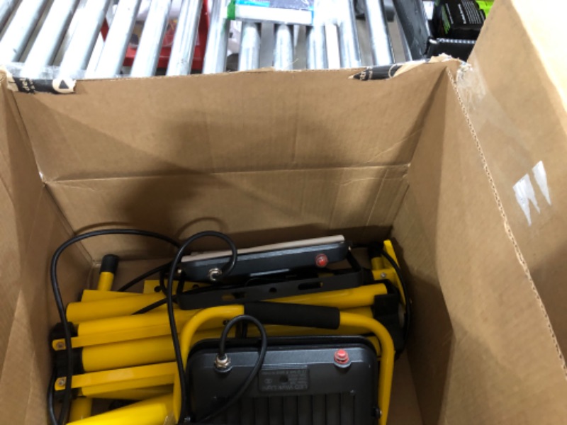 Photo 1 of 21000 Lumen Work Lights with Stand, 3 Adjustable Head LED Work Light?Foldable Tripod Stand and Portable Removable Led Construction Lights with Individual Switch with 6500 Kelvin Color