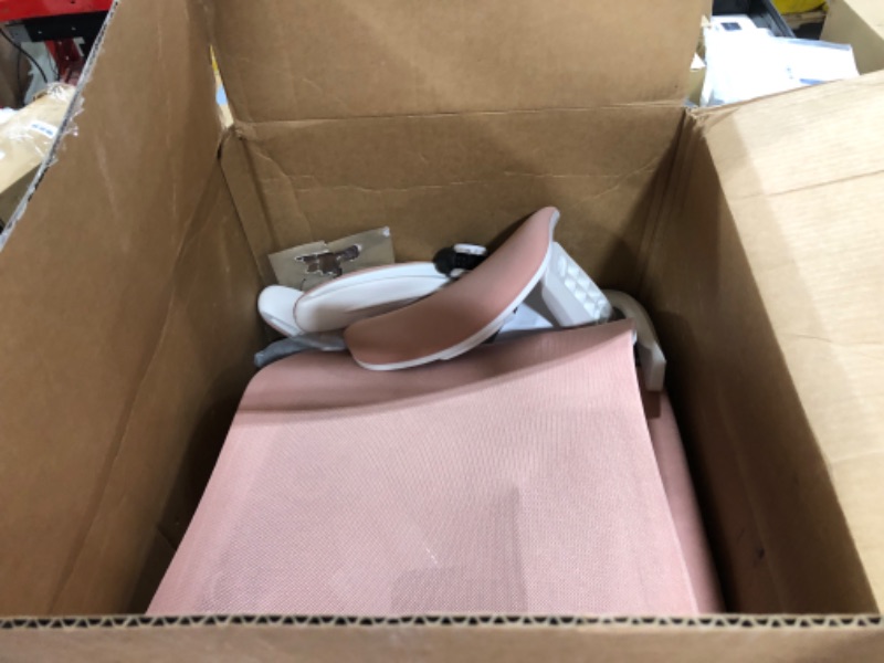 Photo 1 of Mimoglad Office Chair, High Back Ergonomic Desk Chair with Adjustable Lumbar Support and Headrest, Swivel Task Chair with flip-up Armrests for Guitar Playing (Modern, Spanish Pink)