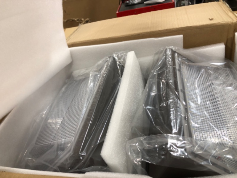 Photo 1 of 4PACK Dusk to Dawn 150W LED Wall Pack Light Fixture, 19500LM 800-1000W HPS/HID Equivalent, 5000K Daylight Commerical/Industrial Outdoor Security Lighting, ETL for Parking Lot,Warehouse,Entrance