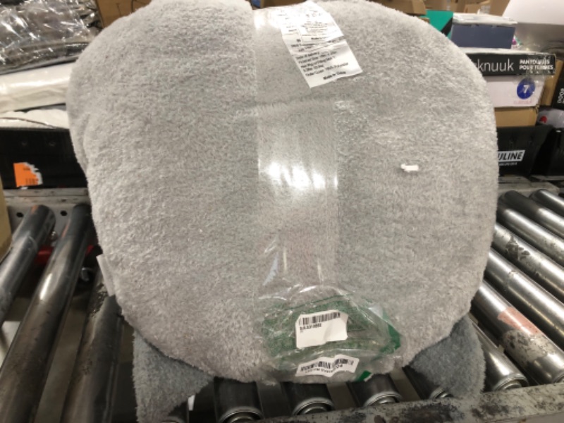 Photo 1 of Blissful Diary Kitty Reading Pillow for Kids/Teens/Adults, Back Rest Pillow for Sitting Up in Bed with Shredded Memory Foam, Includes Arms and Washable Cover, Light Gray