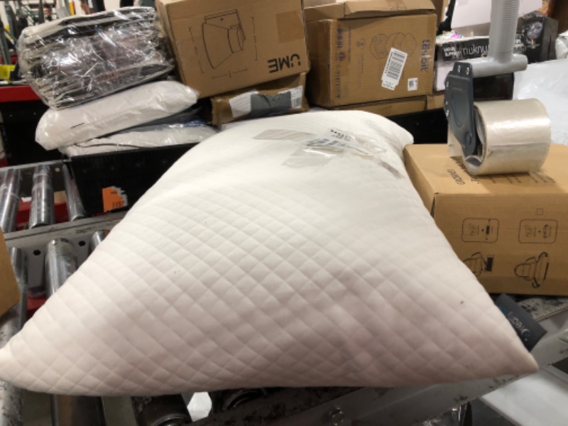 Photo 1 of DreamyBlue Signature Pillow w/Adjustable Loft • Shredded Memory Foam Fill • Neutral Alignment for Side, Back, and Stomach Sleepers • Washable Bamboo Rayon Cover • CertiPUR-US Certified Foam (Queen)