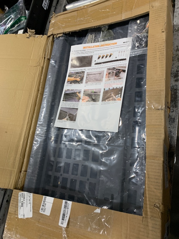 Photo 1 of Tailgate Table Rear Foldable Cargo Shelf Tailgate Table Storage Lock Box MOLLE Panel for Jeep Wrangler JK JKU JL JLU