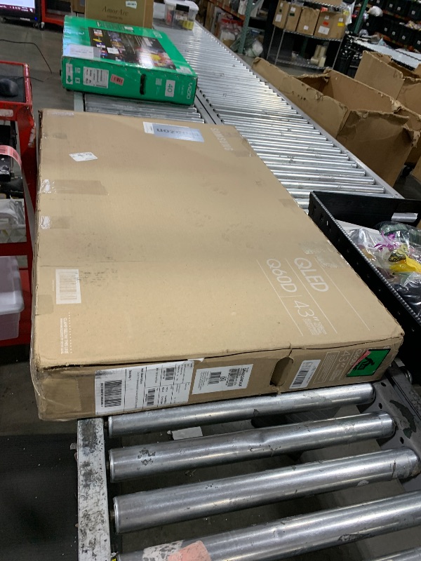 Photo 1 of SAMSUNG 43-Inch Class QLED 4K Q60D Series Quantum HDR Smart TV w/Object Tracking Sound Lite, Motion Xcelerator, Slim Design, Gaming Hub, Alexa Built-in (QN43Q60D, 2024 Model)