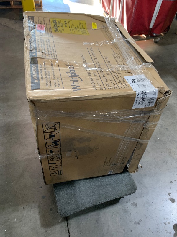 Photo 1 of Whirlpool 18,000 BTU 230V Window Air Conditioner with Supplemental Heat, Window Mounted AC Unit with Heater for Apartment, Living Room, Bedroom, Large Rooms up to 1000 Square Feet