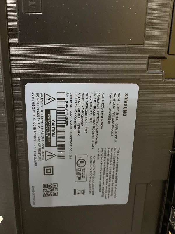 Photo 1 of SAMSUNG 75-Inch Class Neo QLED 4K QN90D Series Mini LED, Neo Quantum HDR+ Smart TV w/Dolby Atmos, Object Tracking Sound+, Motion Xcelerator, Real Depth Enhancer Pro, Alexa Built-in (QN75QN90D, 2024)