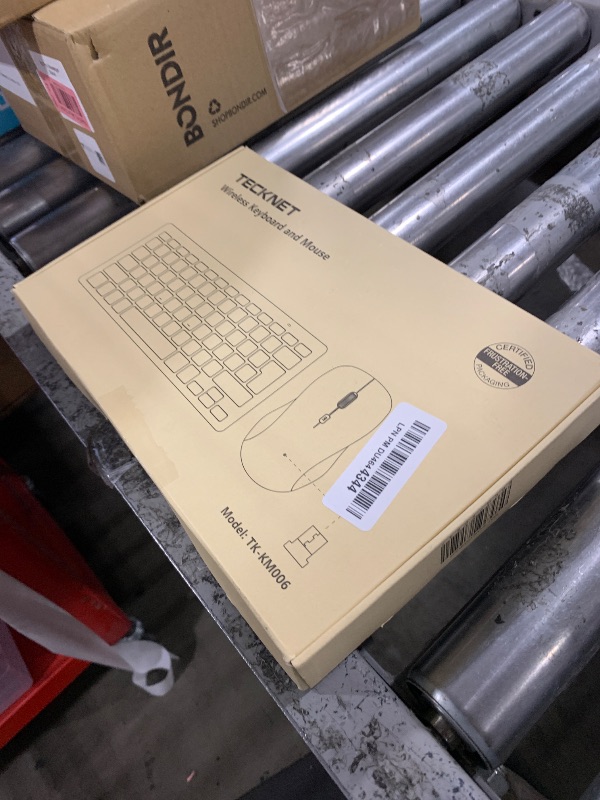 Photo 1 of TECKNET Wireless Keyboard and Mouse Combo, Mini Cordless Computer Keyboard and Mouse Set 2.4GHz, Silent Adjustable 1600 DPI, Quiet Click, Lag-Free for Computer, Laptop, PC, Windows, Mac, Chrome OS