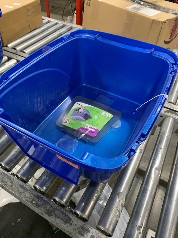 Photo 1 of Van Ness Pets Odor Control Extra Large, Giant Enclosed Cat Pan with Odor Door, Hooded, Blue, CP7