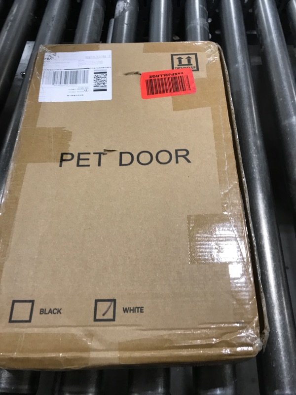 Photo 1 of Fldofaves Dog Gate - 18"-45" Adjustable Extra Wide Metal Short Dog Gate to Step Over, 10" Tall Small Pet Gate with 3 Extension Kits, Pressure Mounted for Doorways & Stairs