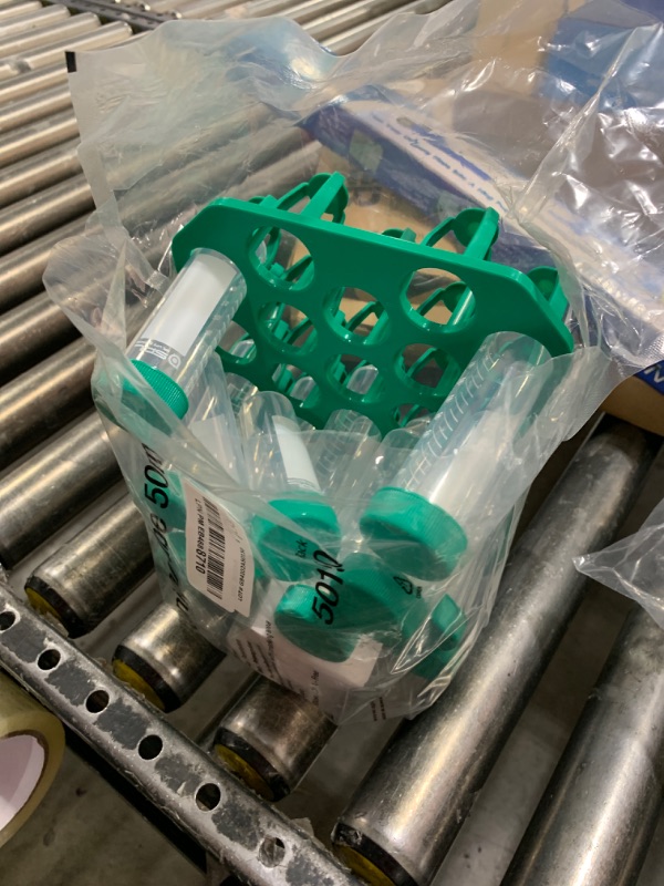 Photo 1 of SPL 50ml Conical Centrifuge Tube PP/HDPE with PP Racks, Sterile, DNase/RNase - Free, (1 Rack (25 Tubes))