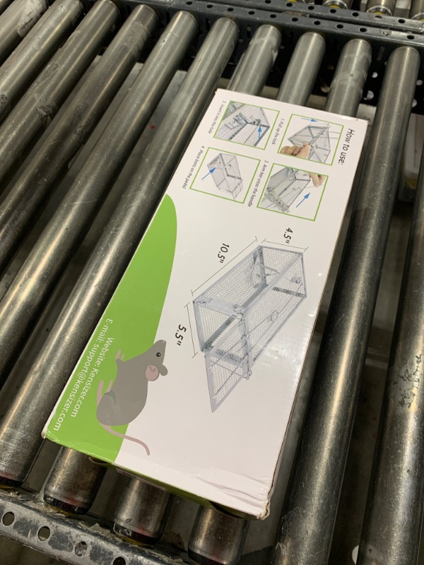 Photo 1 of Kensizer Humane Rat Trap, Chipmunk Rodent Trap That Work for Indoor and Outdoor Small Animal - Mouse Voles Hamsters Live Cage Catch and Release 1-Pack