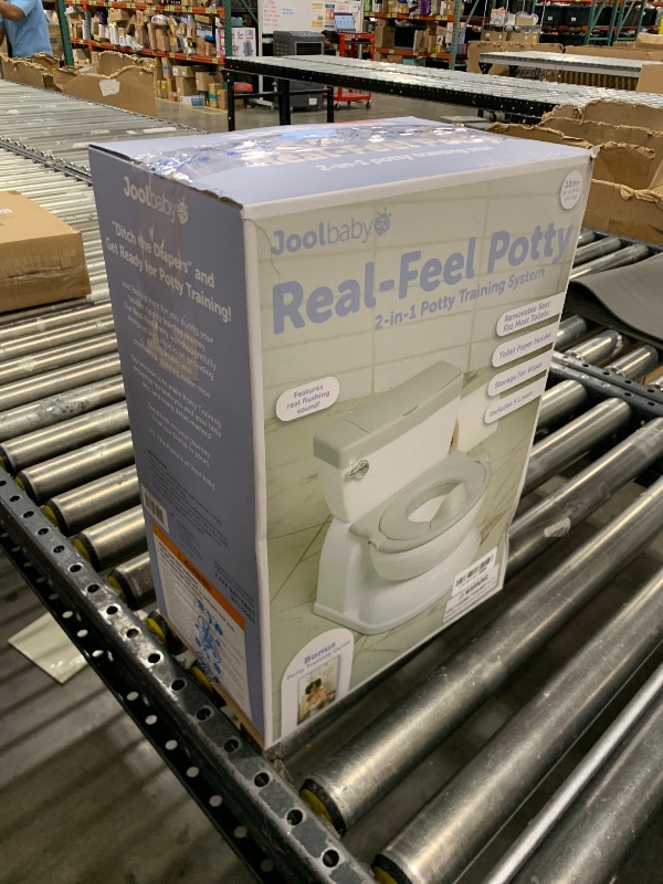 Photo 1 of Real Feel 2-in-1 Potty with Wipes Storage, Flushing Sounds & Disposable Liners - Realistic Toilet