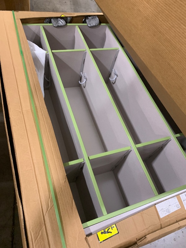 Photo 1 of Jonti-Craft Rainbow Accents 0268JCWW130 4 Section Coat Locker - Key Lime Green