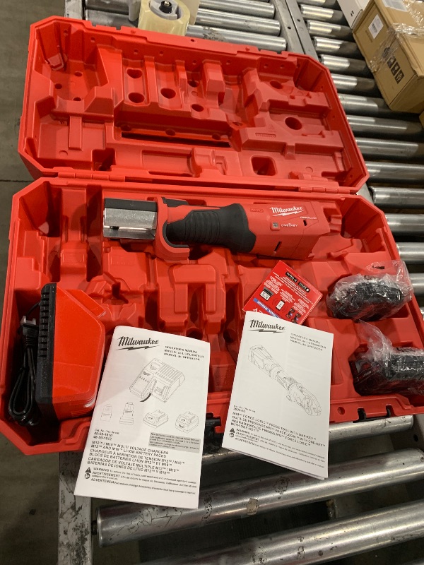 Photo 1 of Milwaukee M18 18-Volt Lithium-Ion Brushless Cordless Force Logic Press Tool 2 BATTERIES 1 BATTERY CHARGER