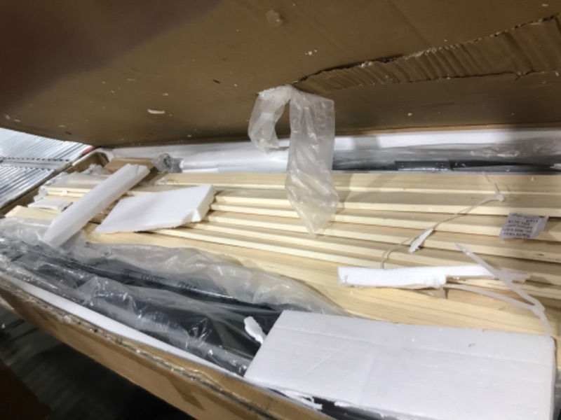 Photo 1 of BOTLOG Platform Bed Frame Queen Size, Heavy Metal Frame, Velvet headboard and Footboard, Strong Wooden Slats Support, Easy Assembly (Queen)
