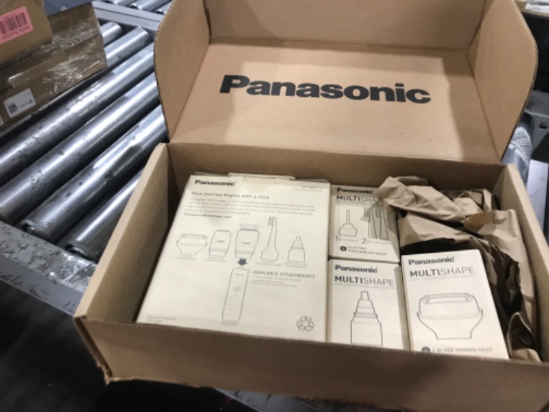 Photo 1 of Panasonic MultiShape Clean Cut Shaver Kit with 3-Blade Men's Electric Shaver, Nose Hair Trimmer and Electric Toothbrush, Wet/Dry, Easy-Clean Customizable Grooming Kit - ER-CLEANCUT