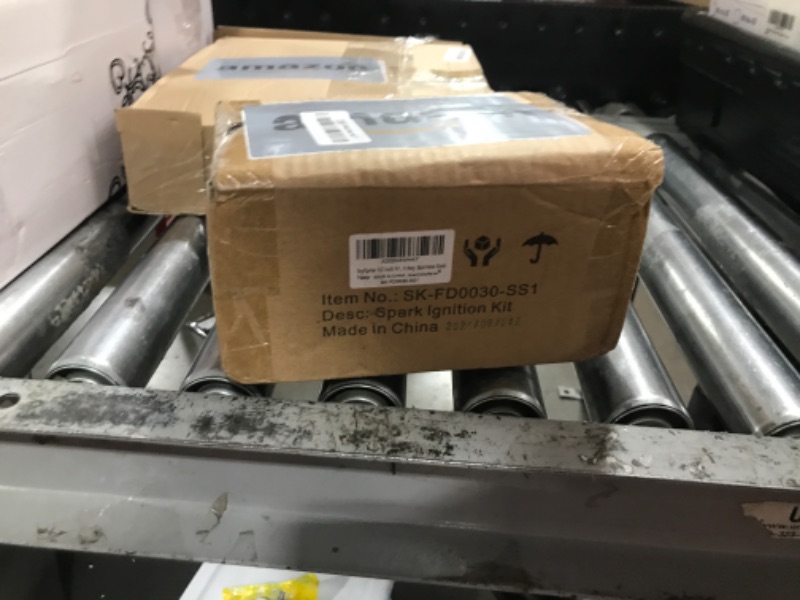 Photo 1 of Skyflame Stainless Steel Extensive Fire Pit Gas Burner Spark Ignition Kit - Including Push Button Igniter, 1/2 Straight Gas Key Valve with Key
