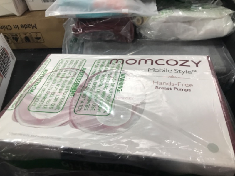 Photo 1 of Momcozy Breast Pump Hands Free Mobile Style | M6, Wearable Breastfeeding Pump Ideal Rhythm for More Milk, DoubleFit Flange More Fit & Discreet with 3 Modes & 9 Levels, 24mm - 2 Pack Quill Gray