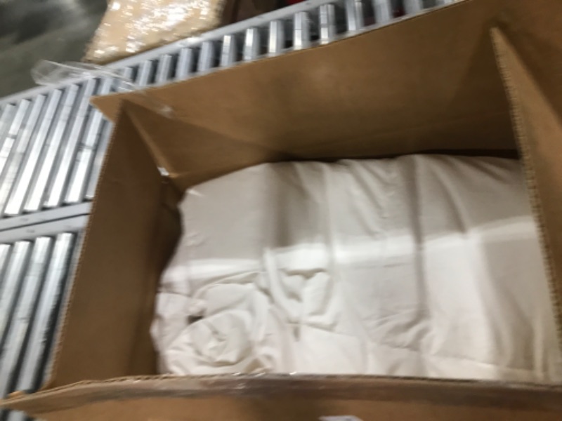 Photo 1 of Serta Goose Feather Down Fiber Cotton Comforter Queen Size - 100% Cotton Duvet Insert - Hotel Luxury Hypoallergenic Bedding Comforter All Season Medium Warmth 90 x 90 Inch White