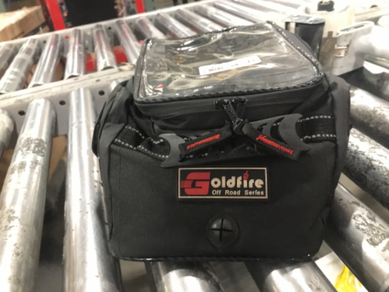 Photo 1 of PSLER Motorcycle Tank Bag,Gas Oil Fuel Tank Bag,Waterproof Saddle Bag Reflective Shoulder Bag,2022 Upgraded (Black)