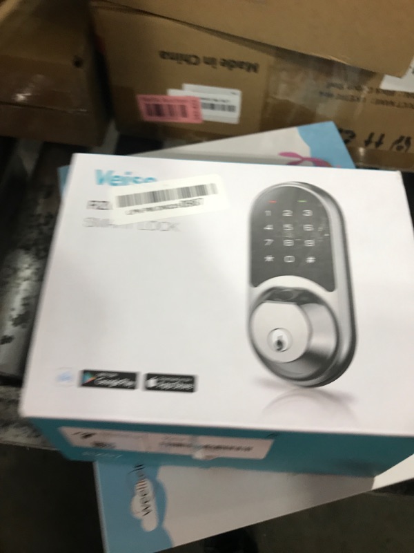 Photo 1 of Veise RZ07 Smart Lock, Fingerprint Door Lock, 7-in-1 Keyless Entry with App Control, Electronic Touchscreen Keypad Deadbolt, Biometric Smart Locks for Front Door, Satin Nickel