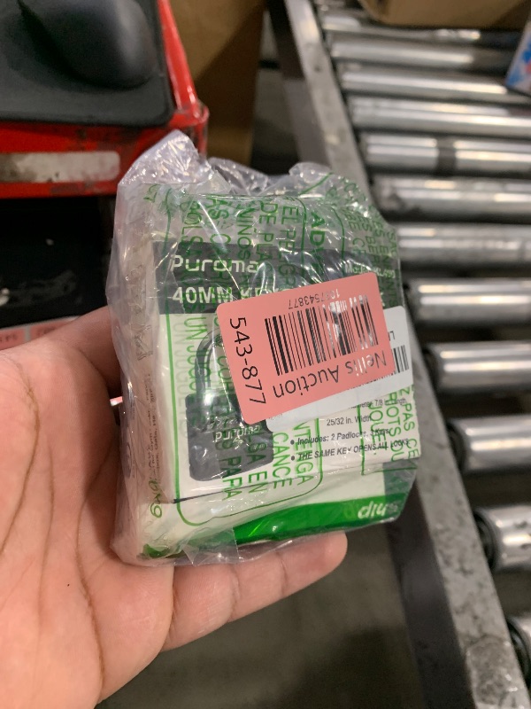 Photo 1 of Puroma 2 Pack Keyed Padlock with 3 Keys Alike, 1.1 Inch Locker Lock 40mm Heavy-Duty Locks for Gate Fence Hasp Cabinet Toolbox School Gym Locker (Black)