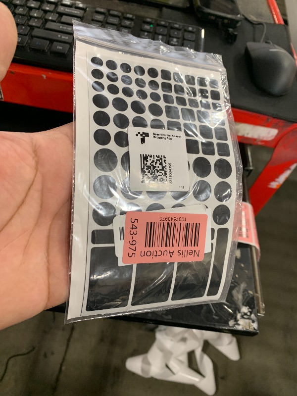 Photo 1 of JIEHENG Light Dimming Stickers,LED Cover Stickers,2 Sheets White and Black,50% Dimming of LED Lights(Cut and Whole-50% Dimming All Black