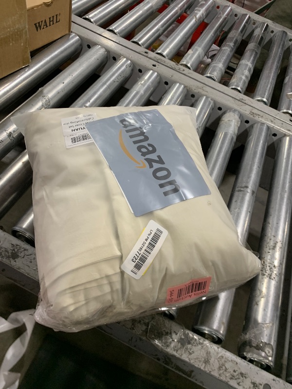 Photo 1 of JIYUAN 100% Washed Cotton Duvet Cover Set 3 Pieces Cal King, 1 Duvet Cover 104x98 Inches (Comforter Not Included) and 2 Pillowcases,Linen Feel Bedding Set Comfy and Breathable,Heathered Beige