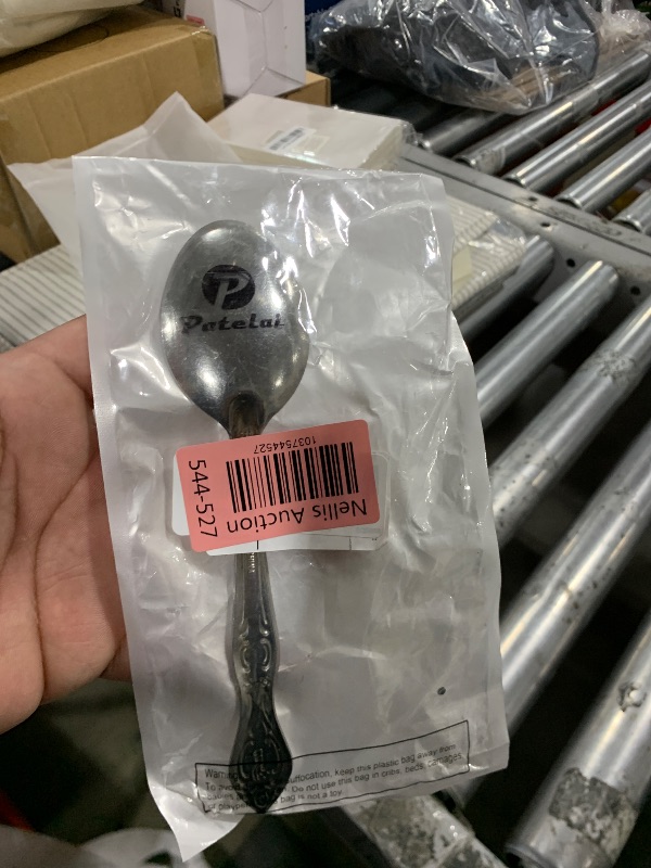 Photo 1 of Patelai 2 Pieces Small Ladle Gravy Ladle Drizzle Spoon 1 Ounce Stainless Steel Saucier Sauce Soup Spoon for Spooning Gravies and Sauces