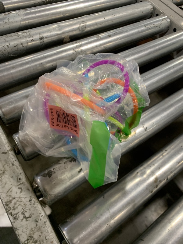 Photo 1 of Manhattan Toy Winkel Rattle & Sensory Teether Toy, Blue/Green/Orange, 5 Inch x 4 Inch x 3.5 Inch