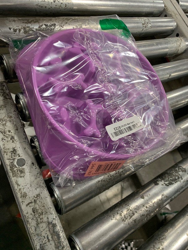 Photo 1 of JASGOOD Large Slow Feeder Dog Bowl - Non-Slip Puzzle Bowl, Anti-Choking, D-Purple