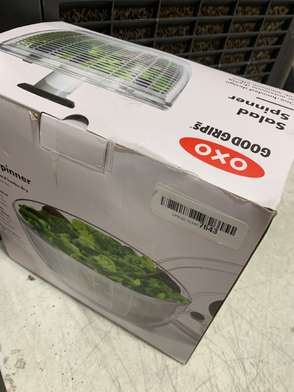 Photo 1 of OXO Good Grips Large Salad Spinner - 6.22 Qt., White