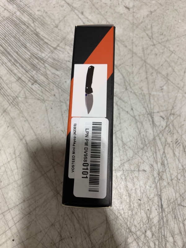 Photo 1 of Vosteed EDC Pocket Knife with Carbon Fiber Handle & 2.69" Elmax Satin Blade, Crossbar Lock - Folding Knives for Camping Outdoor - Mini Psyop A2303