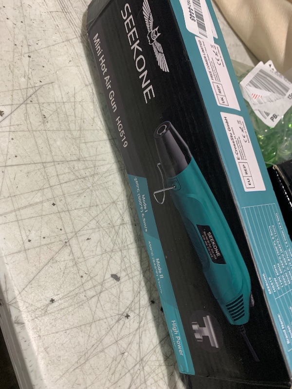 Photo 1 of SEEKONE 350W Mini Heat Gun, Dual-Temp Model 500? & 842??260?& 450??Fast Heat Hot Air Gun with Overload Protection and Reflector Nozzle for Heat Shrinking Tubes, Shaping, PVC Tubing?4.9FT?