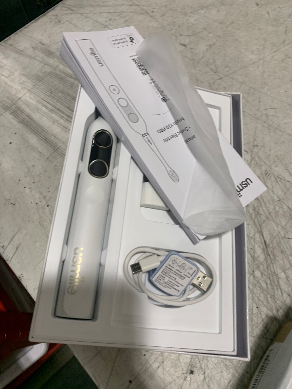 Photo 1 of usmile Y10 PRO Rechargeable Electric Toothbrush with Smart Display, Missed Spot Detection, Pressure Sensor, 180-Day Battery Life, IPX8 Waterproof, Travel-Friendly with 2 Brush Heads