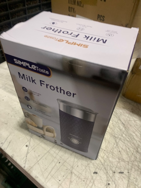 Photo 1 of SIMPLETASTE Milk Frother, 4-in-1 Electric Milk Steamer, Automatic Warm and Cold Foam Maker and Milk Warmer for Latte, Cappuccinos, Macchiato