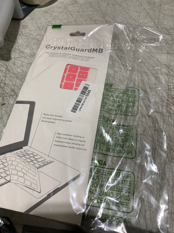 Photo 1 of Se7enline Compatible with 2020-2024 Mac Book Pro 13 Keyboard Cover A2289/M1 M2 A2338/A2251&2019-2021 Mac Book Pro 16 Key Board Cover A2141 Thin Protector MacBook Pro with Touch Bar Touch ID, Pink