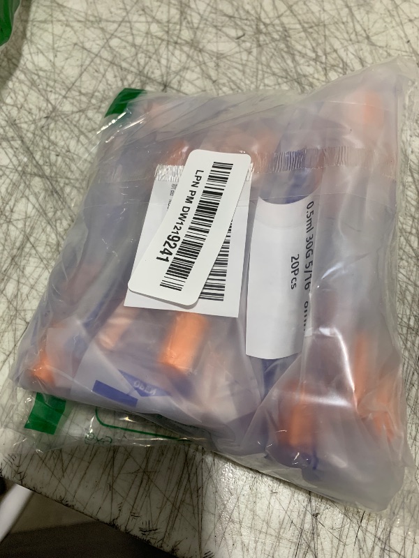 Photo 1 of U-100 0.5ml 30 Gauge 5/16" Syringe, Individually Packed 20 PACK