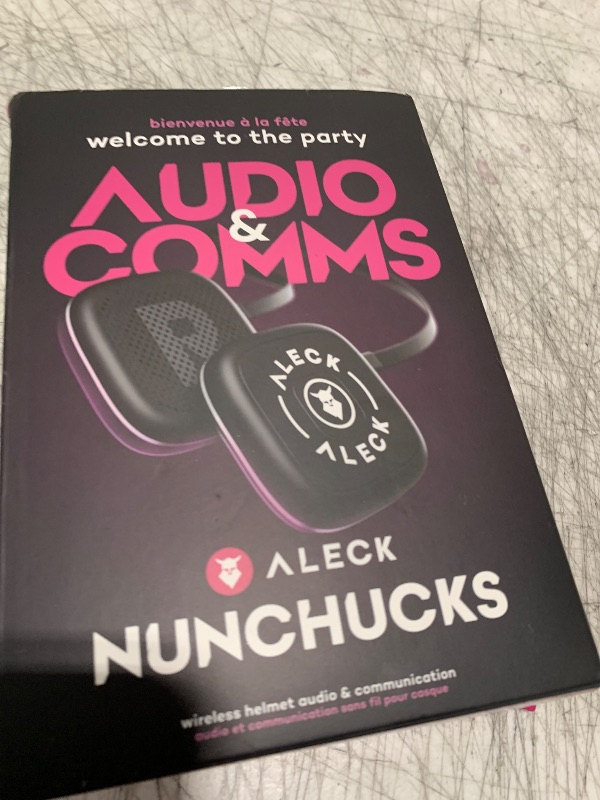 Photo 1 of ALECK Nunchucks Wireless Bluetooth Helmet Speakers - Drop-in Headphones Compatible with All Audio Ready Ski/Snowboard Helmets. Glove-Friendly Controls and Built-in Microphone for Hands-Free Calls