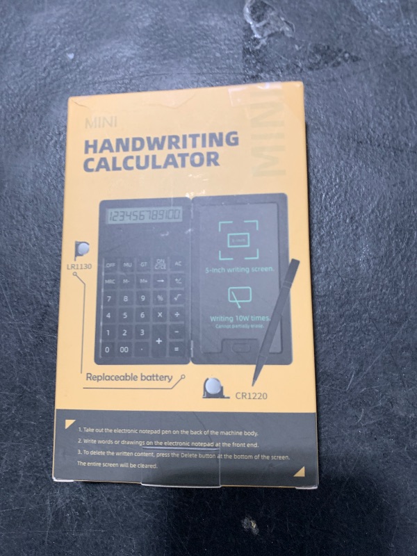 Photo 1 of Desk Portable Basic Calculator with Notepad and Stylus, 12 Digit Large Display Multi-Function for Office, School, Home & Basic Financial (Pink)