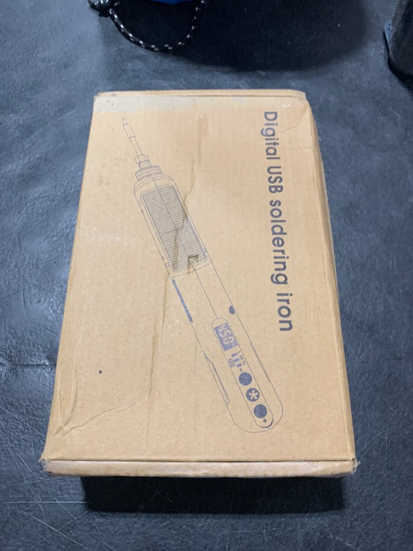 Photo 1 of ANBES Cordless Soldering Iron Kit - 5V 8W USB Rechargeable Solder Iron Pen with Digital Display & LED Spotlight, Adjustable Temperature, Auto-Sleep Mode, Portable Soldering Tools for Electronics