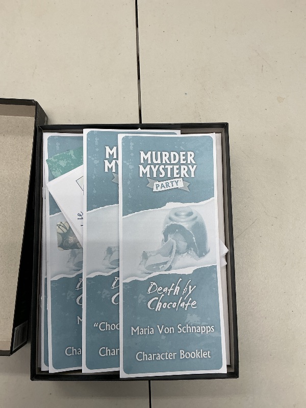 Photo 1 of Murder Mystery Party, Death by Chocolate, A Decadent Murder Mystery Party Game, for Ages 14+