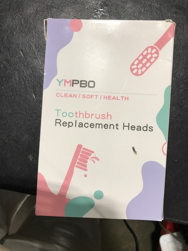 Photo 1 of YMPBO 10 Pack Toothbrush Replacement Heads Compatible with 7AM2M AM101/AM105 Electric Toothbrush, Soft Brush Bristles, Black