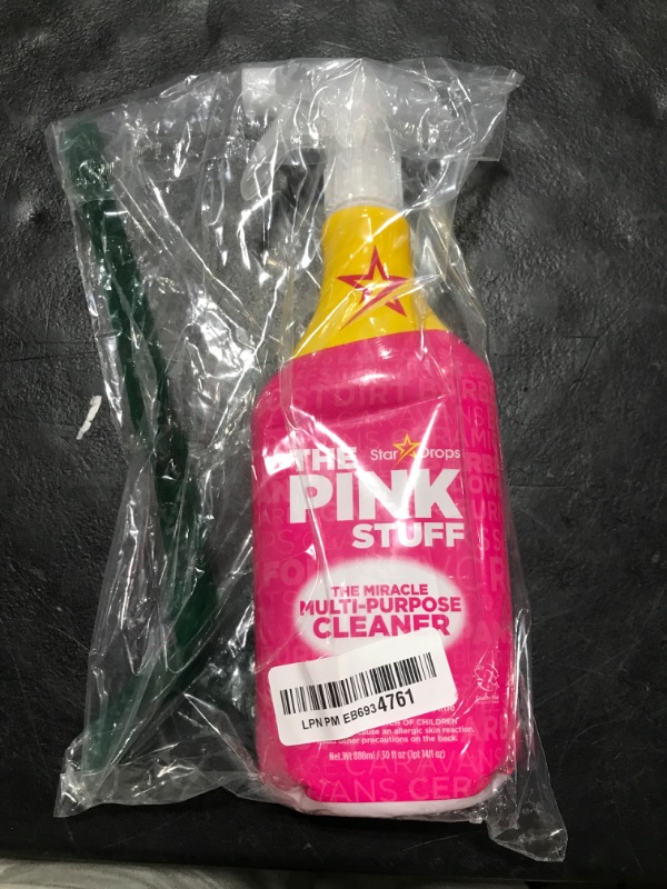 Photo 1 of The Pink Stuff Miracle Multi-Purpose Cleaner Spray, 30 fl oz – Now 20% More! Powerful All-Purpose Cleaning Solution for Kitchens, Bathrooms, Floors & More – Cuts Through Grease & Grime with Ease