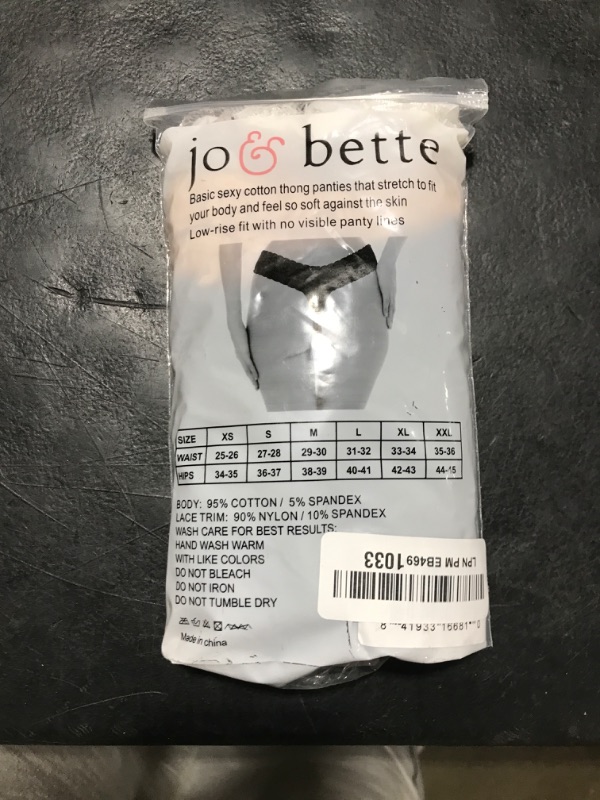 Photo 1 of Jo & Bette G String Thongs for Women - 12 Pack Lace Thongs - Black Thongs for Women Seamless Underwear No Show Soft Sexy