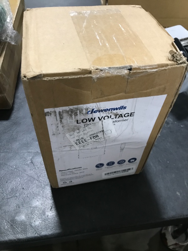 Photo 1 of DEWENWILS 120W Low Voltage Landscape Transformer, Outdoor Transformer with Timer and Photocell Sensor, 120V AC to 12V AC, Weatherproof, for LED Lighting, Spotlight, Pathway Light, ETL Listed