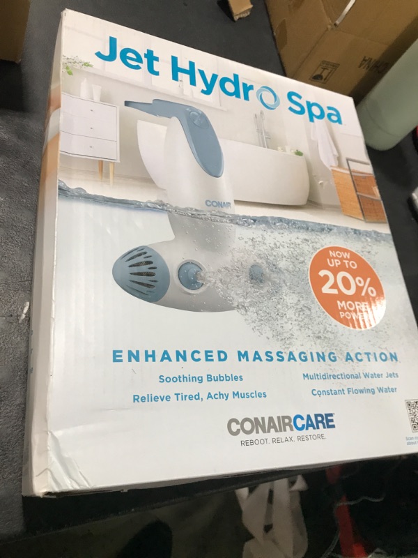 Photo 1 of Conair Jet Hydro Spa - Portable Bath Spa with Dual Hydro Jets for Tub - Bath Spa Jet for Tub Creates Soothing Bubbles and/or Massage - Spa Bath for at Home Use