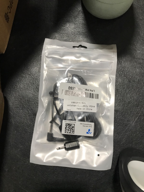 Photo 1 of weishan Car Microphone 3.5mm, Car Radio Mic Replacement for Pioneer Kenwood Boss JVC Sony Jensen Alpine Stereo Vehicle Head Unit Enabled Audio GPS DVD - External Hands Free Assembly Mike