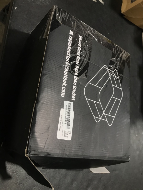 Photo 1 of RAYMACE Rear Rack Bike Basket with Cargo Net and Liner Large Bicycle Basket Perfect Mount for Electric Bike